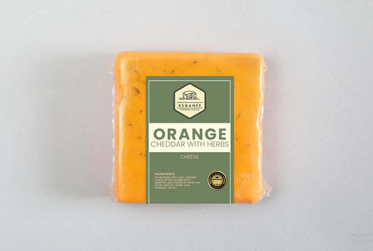 Orange Cheddar with herbs